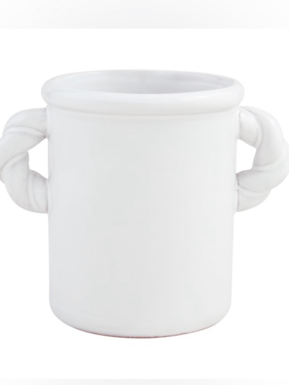 MUD PIE NWT NWT
Twisted Handle Utensil Crock -white